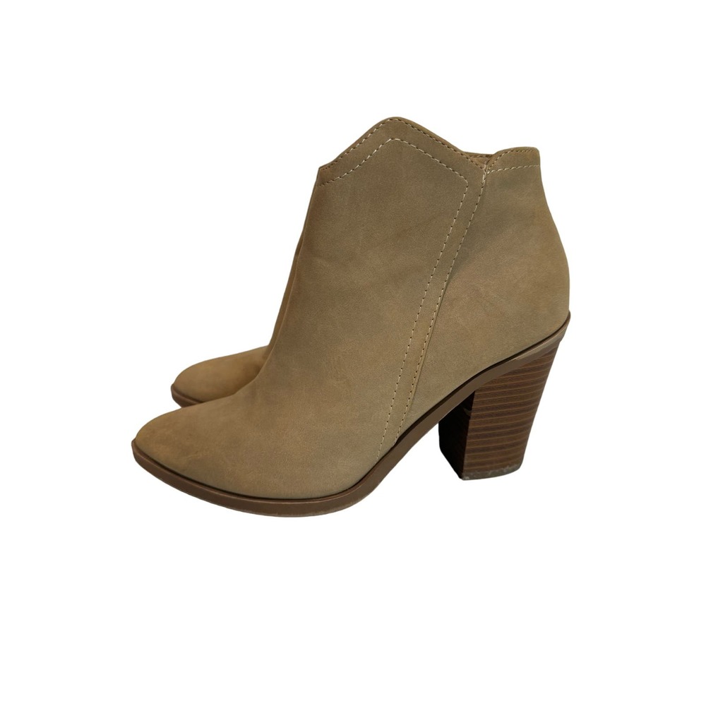 Soda Suede Booties Beige Light Brown Size 6.5 Boots‎ - EUC - Picture 6 of 11